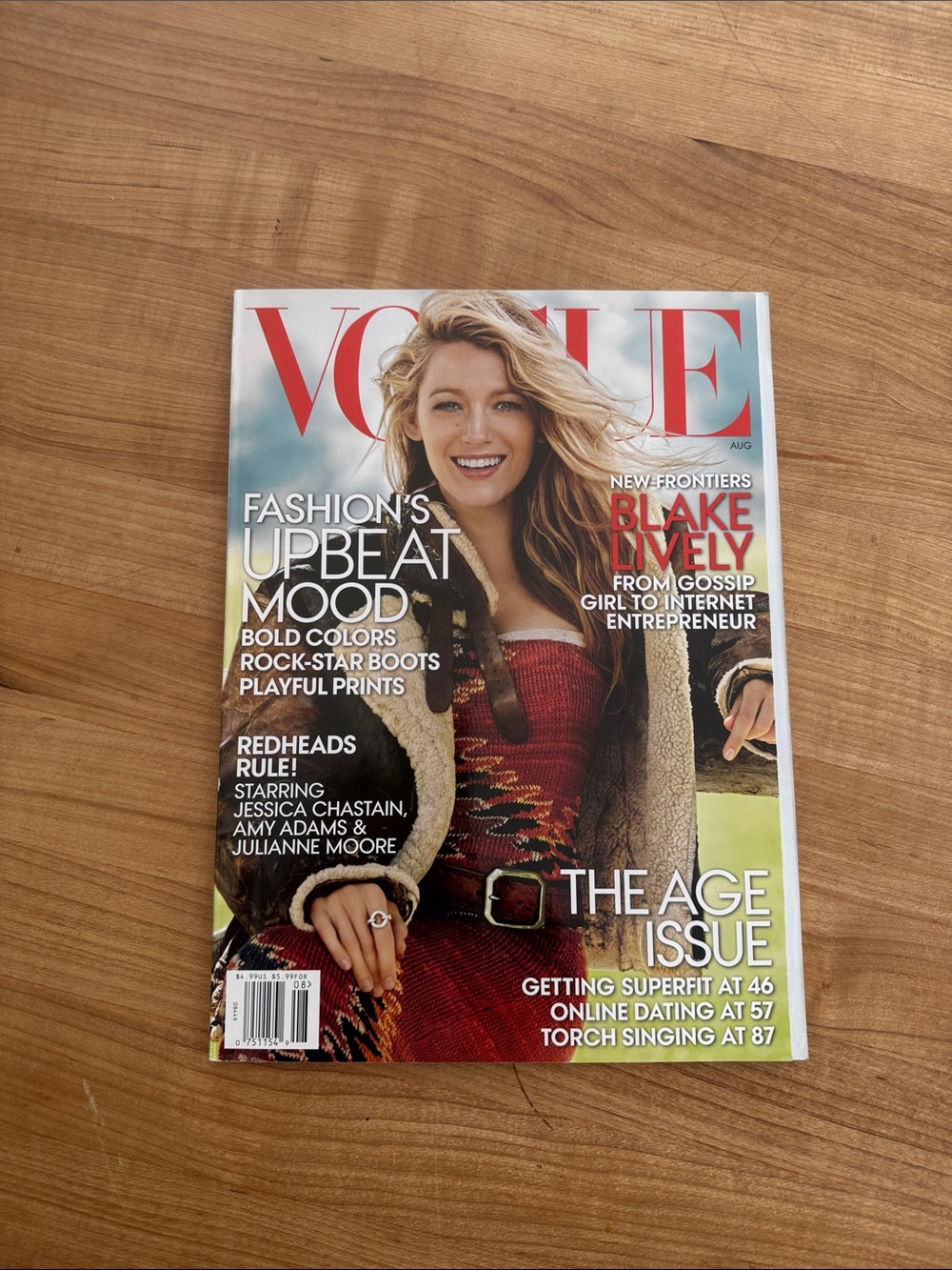 Vogue Magazine - Red and Cream Cover